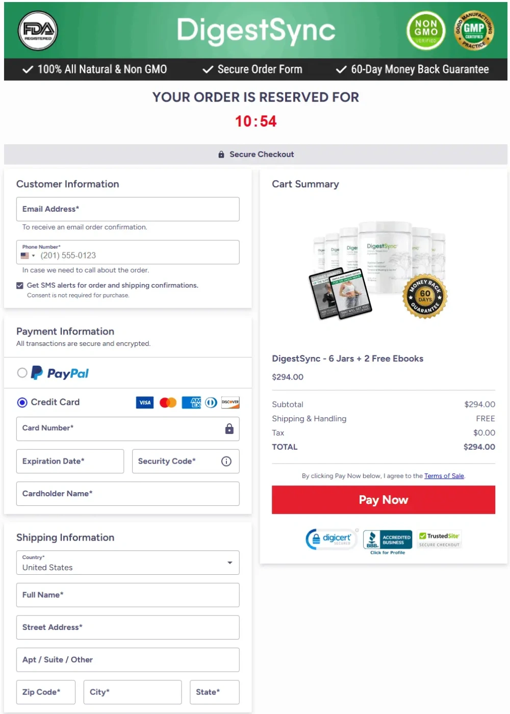 Secure DigestSync checkout payment protection